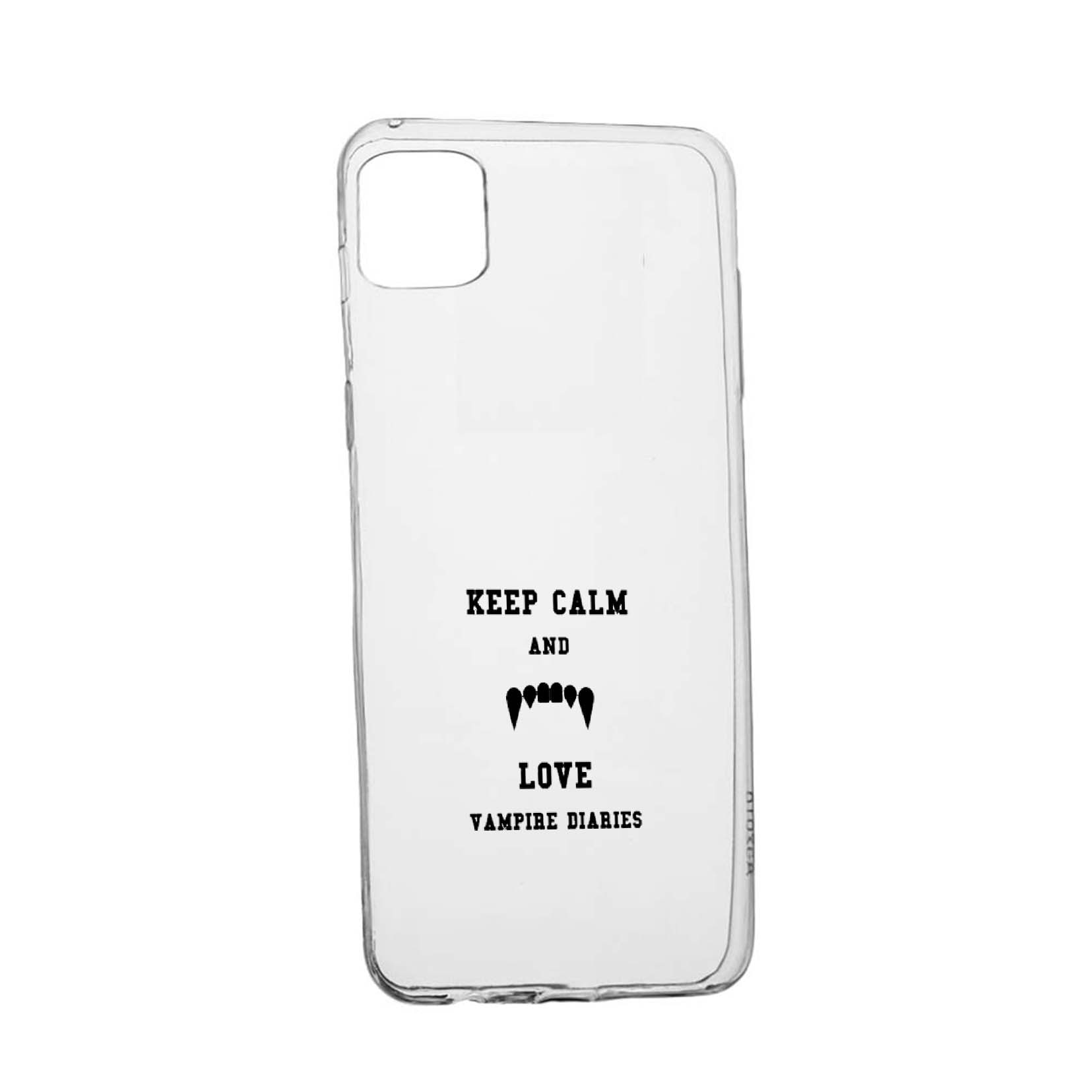 Husa Silicon Vampire Diaries - Keep Calm, Movie, Compatibila cu Samsung Galaxy F62 / Galaxy M62, rezistenta la uzura, anti-alunecare, 581
