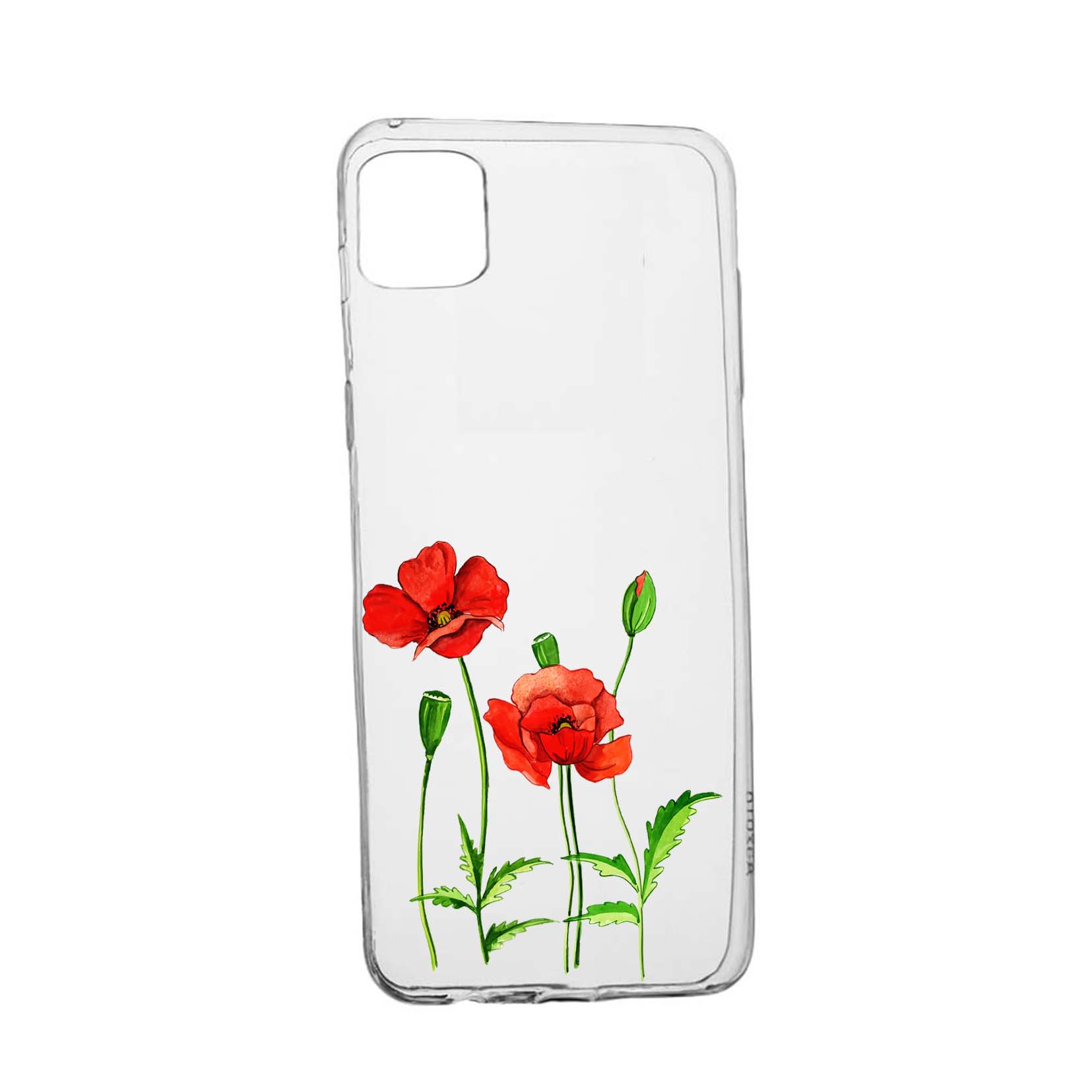 Husa Silicon Red Flower, Compatibila cu Apple iPhone 13 Pro Max, rezistenta la uzura, anti-alunecare, 643
