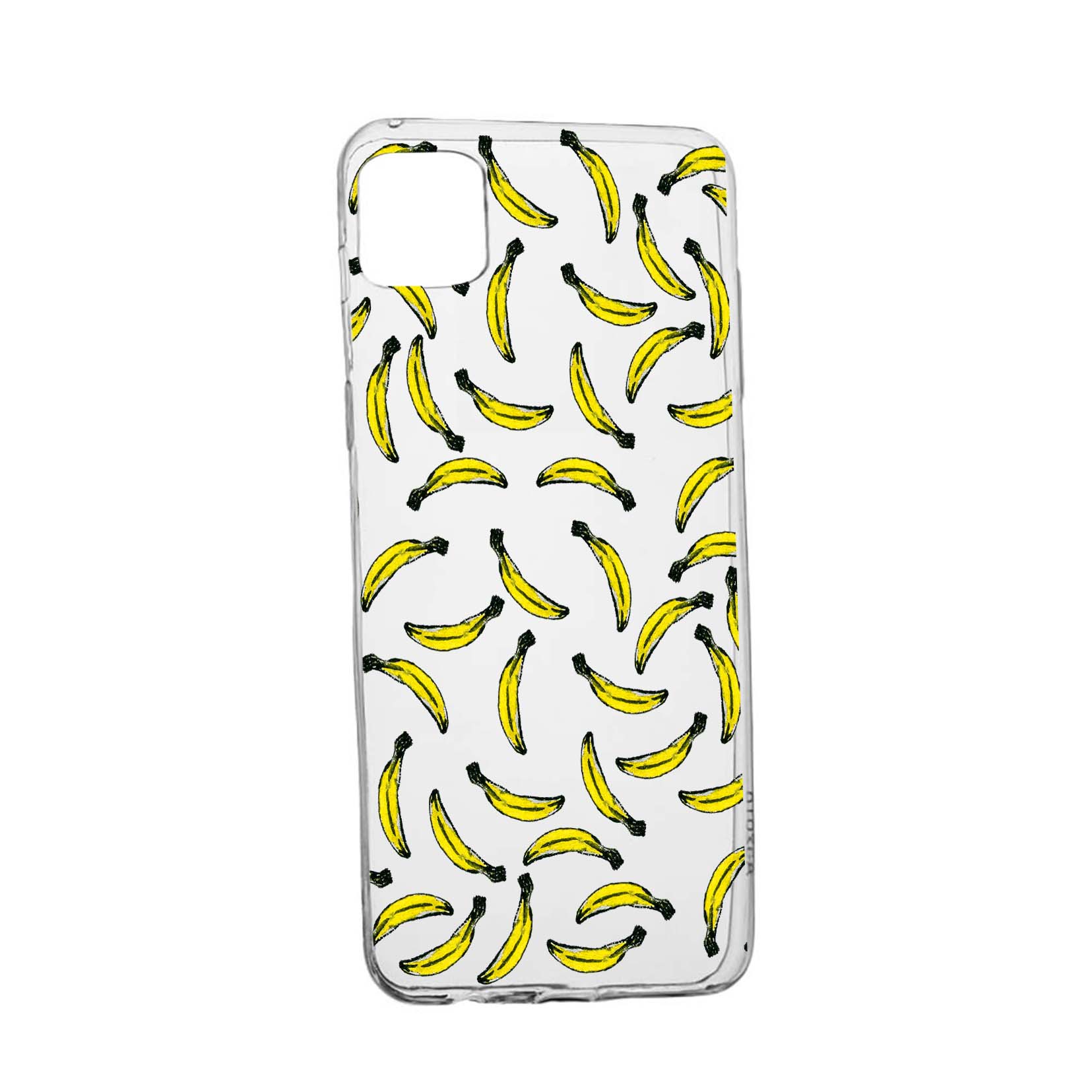 Husa Silicon Bananas, Compatibila cu Apple iPhone 13 Mini, rezistenta la uzura, anti-alunecare, 664