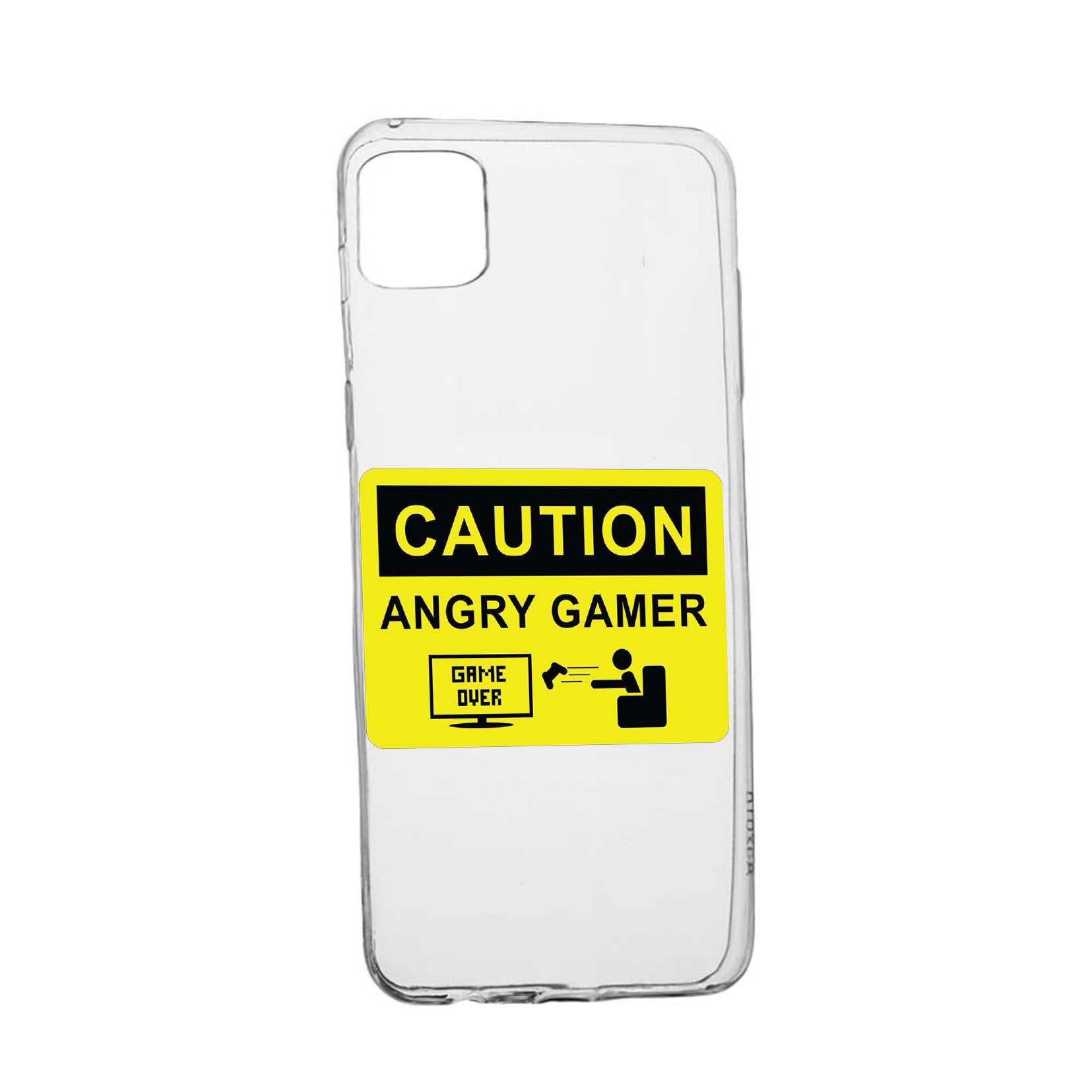 Husa Silicon Angry Gamer, Compatibila cu Realme 8 / Realme 8 Pro, rezistenta la uzura, anti-alunecare, 673