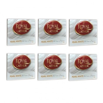 Set 6x Sapun Royal Lather Pearl White 150 gr Set 6x Sapun Royal Lather Pearl White 150 gr