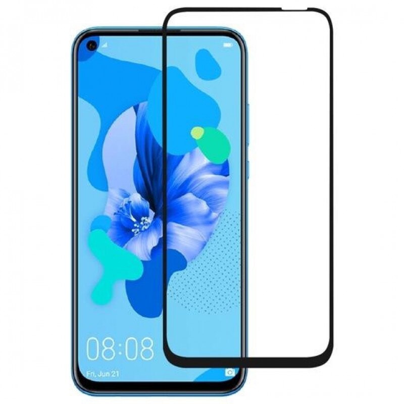 Folie de protectie tempered glass compatibila cu Huawei P40 Lite E Full Face Full Glue Neagra