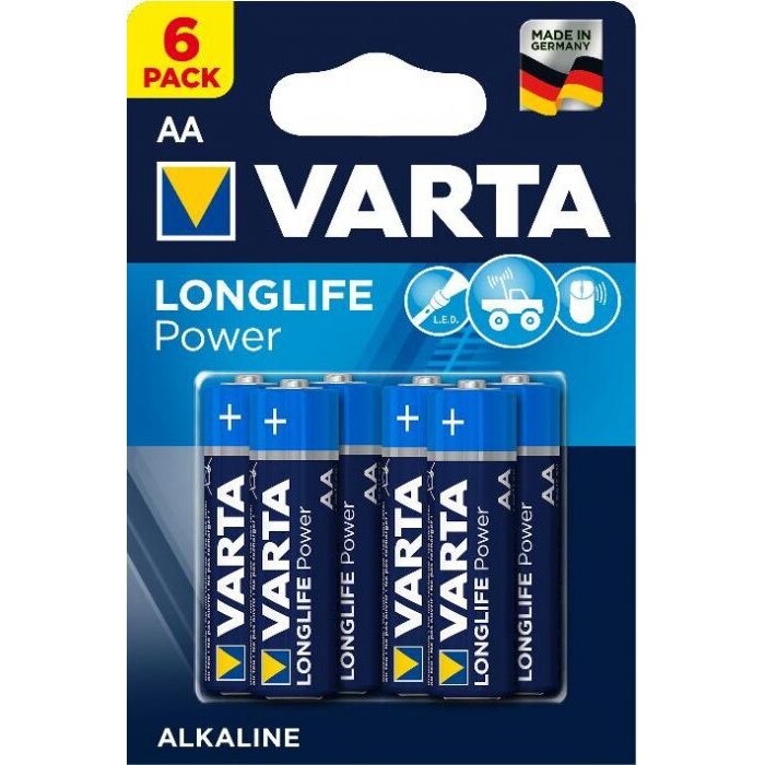 Baterie alcalina Longlife Power r3-aaa- 6buc / set, Varta