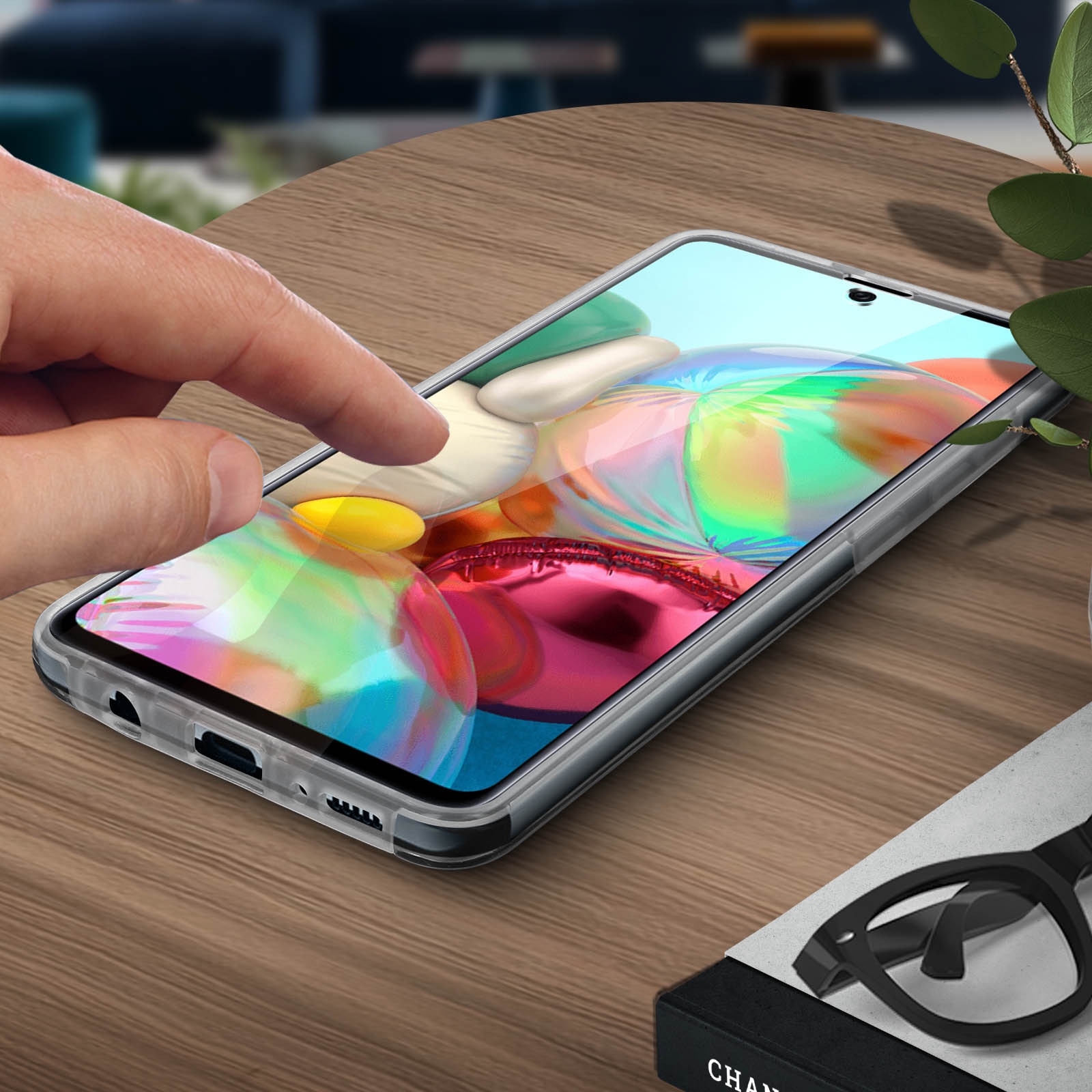 Husa Full TPU 360° (fata + spate) pentru Samsung Galaxy A71, Transparent