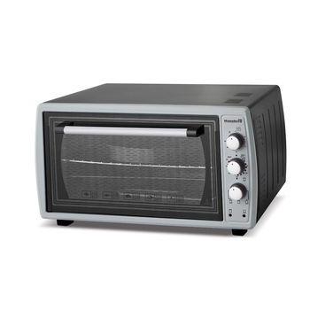 Cuptor electric Hausberg HB-9250NG, Capacitate 55 Litri, Putere 1400 W, Termostat, Gri/Negru Cuptor electric Hausberg HB-9250NG, Capacitate 55 Litri, Putere 1400 W, Termostat, Gri/Negru