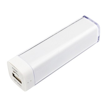 Baterie externa 2600 mAh, 1 x USB, 1 X MicroUSB, 92 x 26 x 26 mm, Alb Baterie externa 2600 mAh, 1 x USB, 1 X MicroUSB, 92 x 26 x 26 mm, Alb