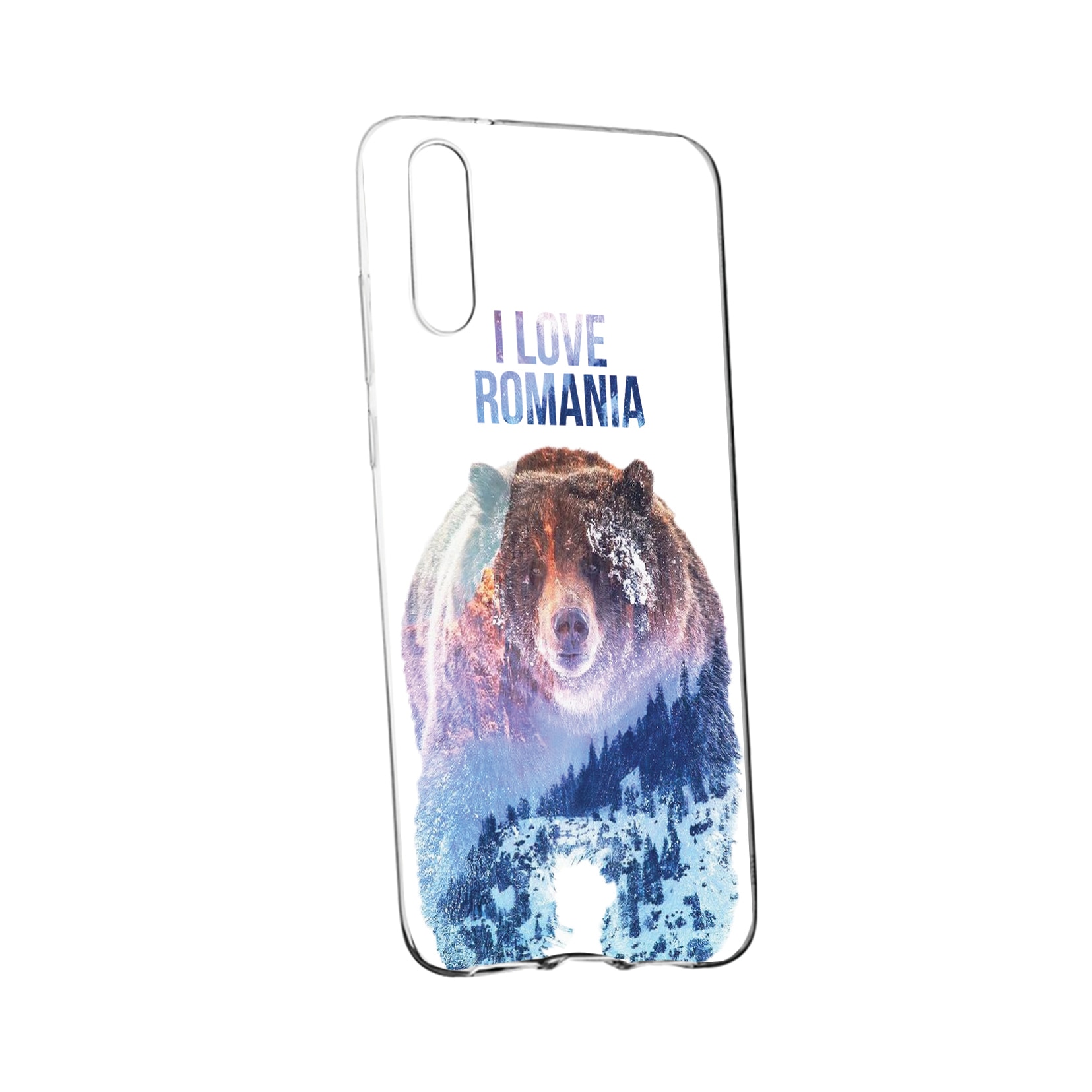 Husa pentru Xiaomi Mi A3, I Love Romania, rezistenta la uzura, anti-alunecare, 35