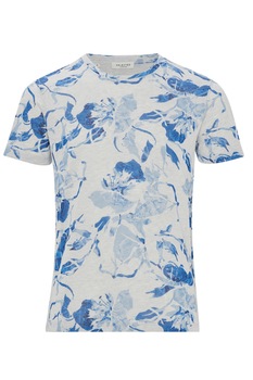 Tricou, Selected Homme, Alb/Albastru, M EU Tricou, Selected Homme, Alb/Albastru, M EU