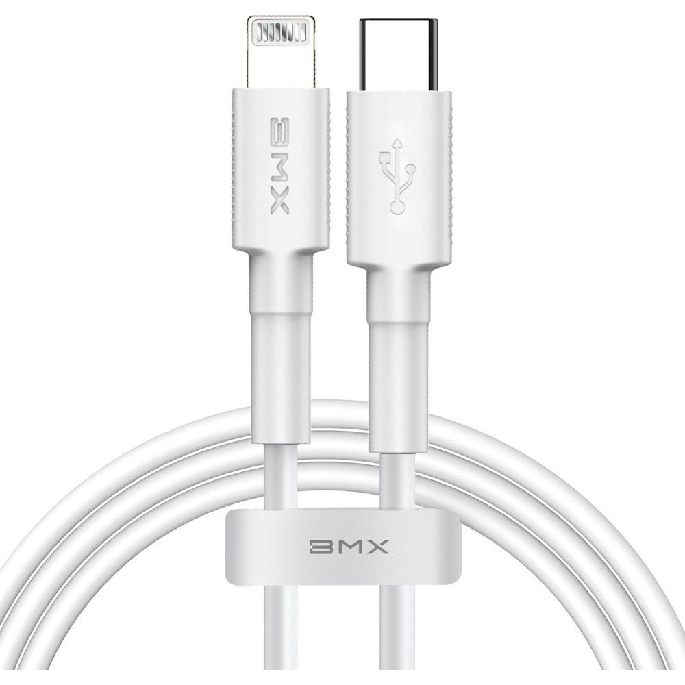Cablu USB Baseus BMX Mini MFI CATLSW-A02, 18W, Lightning 1.2m, Alb