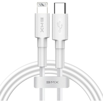 Cablu USB Baseus BMX Mini MFI CATLSW-A02, 18W, Lightning 1.2m, Alb Cablu USB Baseus BMX Mini MFI CATLSW-A02, 18W, Lightning 1.2m, Alb