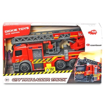Masina de pompieri, Dickie Toys, Mercedes-Benz, City Fire Ladder, 23 cm Masina de pompieri, Dickie Toys, Mercedes-Benz, City Fire Ladder, 23 cm