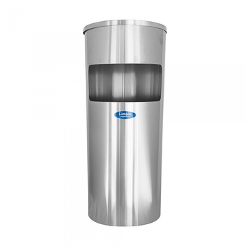 Cos gunoi cu scrumiera Limpio CSR-03, 20l, Inox Cos gunoi cu scrumiera Limpio CSR-03, 20l, Inox