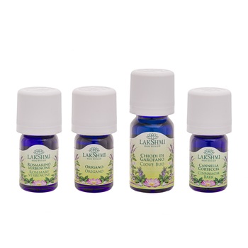 Set uleiuri esentiale, Lakshmi, tratament alternativ colita sau sindromul colonului iritabil, 4 bucati, 25ml Set uleiuri esentiale, Lakshmi, tratament alternativ colita sau sindromul colonului iritabil, 4 bucati, 25ml