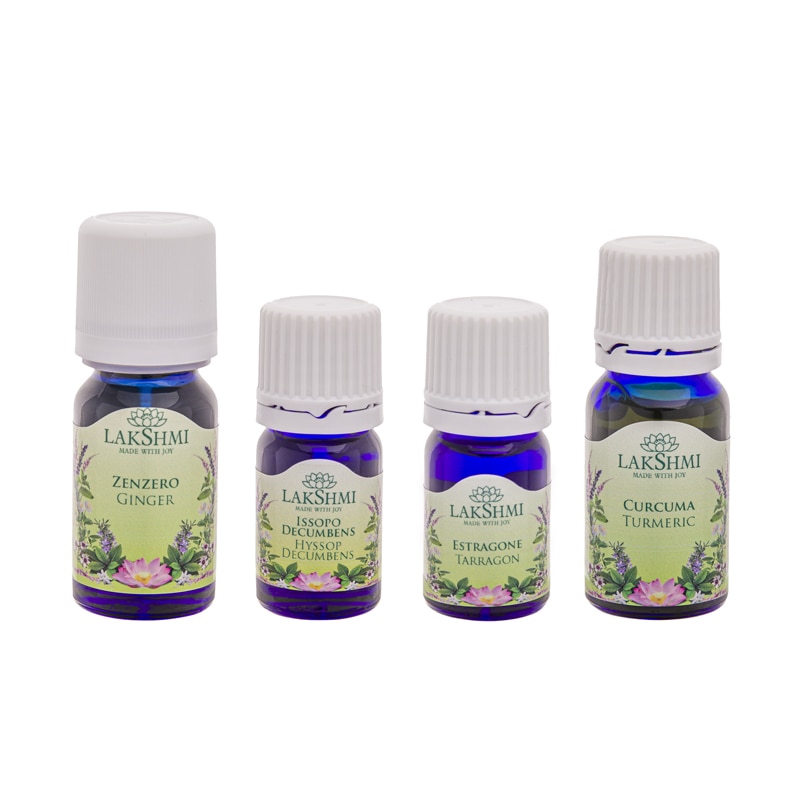 Set uleiuri esentiale, Lakshmi, tratament alternativ intolerante alimentare 4 bucati, 30ml