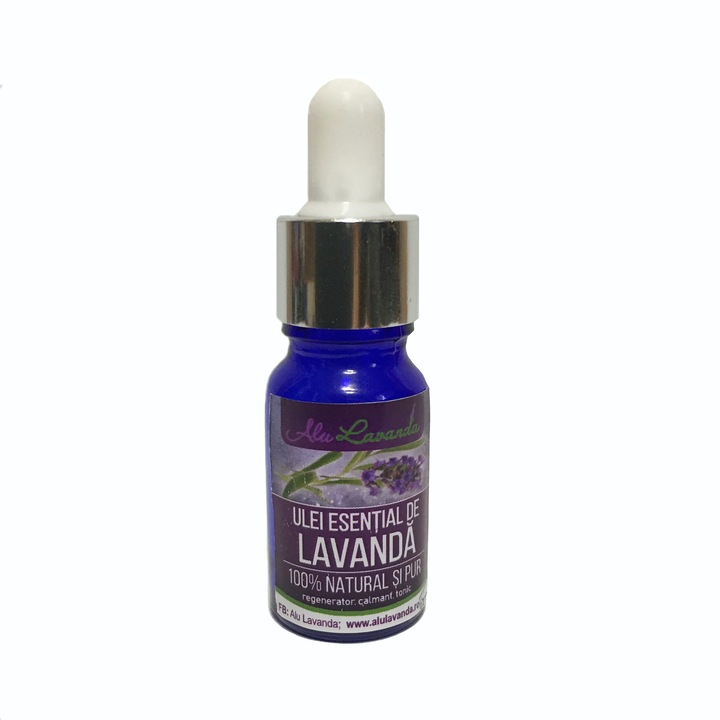 Ulei esential lavanda pur AluLavanda 10ml sticla cu pipeta