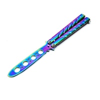 Briceag Butterfly Balisong pentru antrenament, 22 cm, CS:GO, Fade
