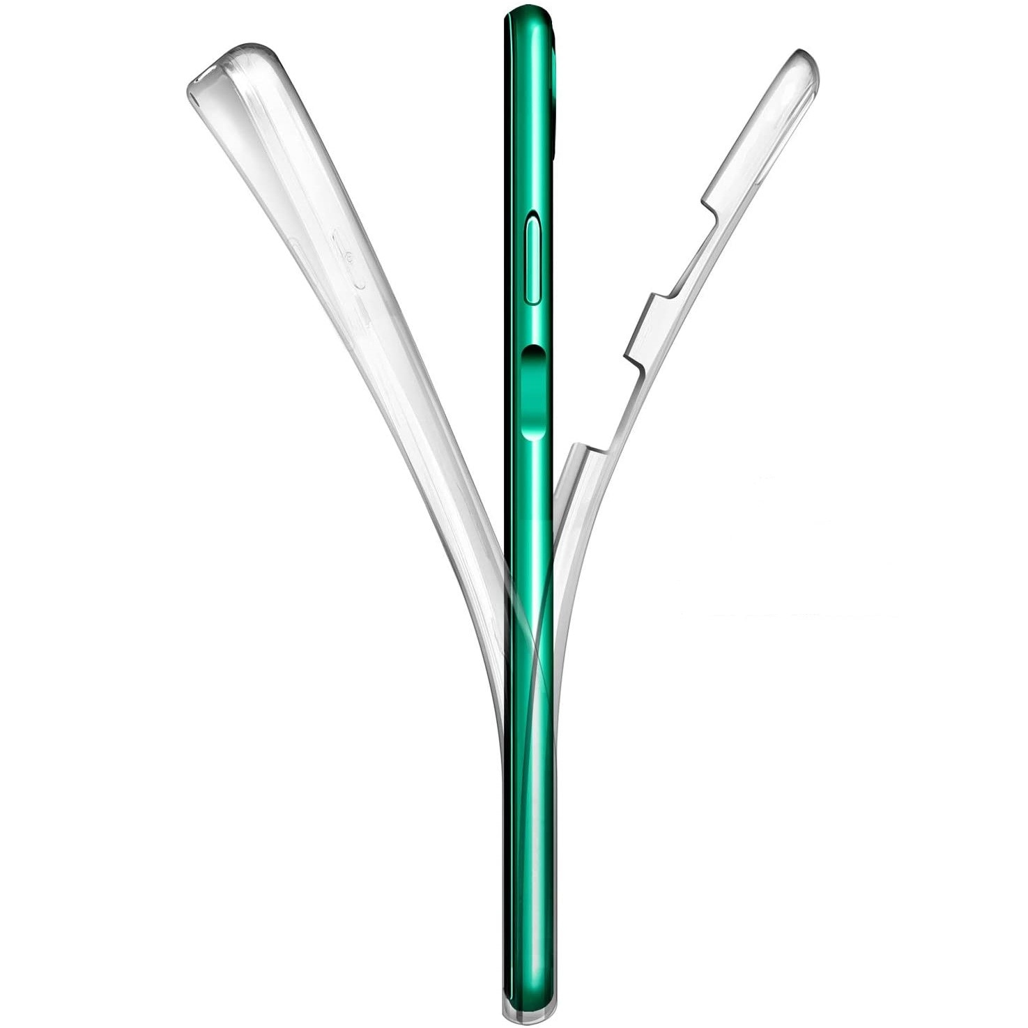 Husa Full TPU 360° (fata + spate) pentru Huawei P40 Lite, Transparent