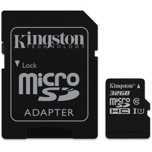 Card de memorie MicroSD Kingston Canvas Select Plus, 32GB, 100MB/s, cu adaptor retail si husa Brand Mobile Tuning