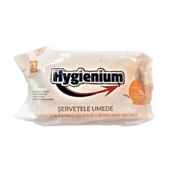 Servetele umede pentru curatarea delicata a zonei ano-rectale - Hygienium - 72 bucati Servetele umede pentru curatarea delicata a zonei ano-rectale - Hygienium - 72 bucati