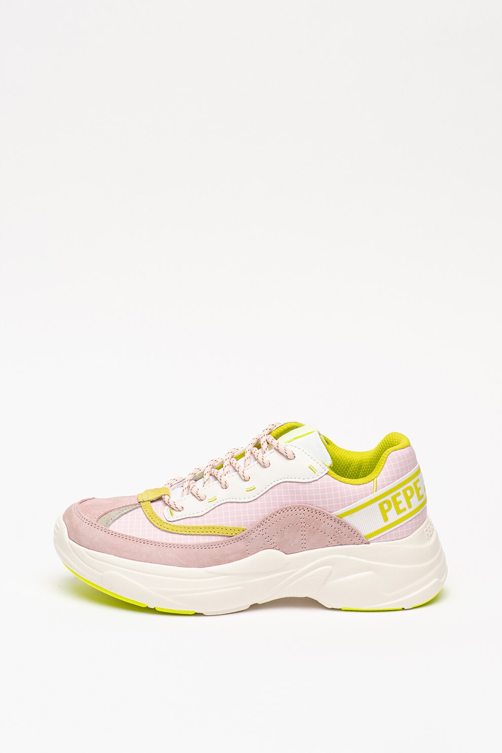 Pepe Jeans London, Pantofi sport cu garnituri de piele intoarsa Sinyu