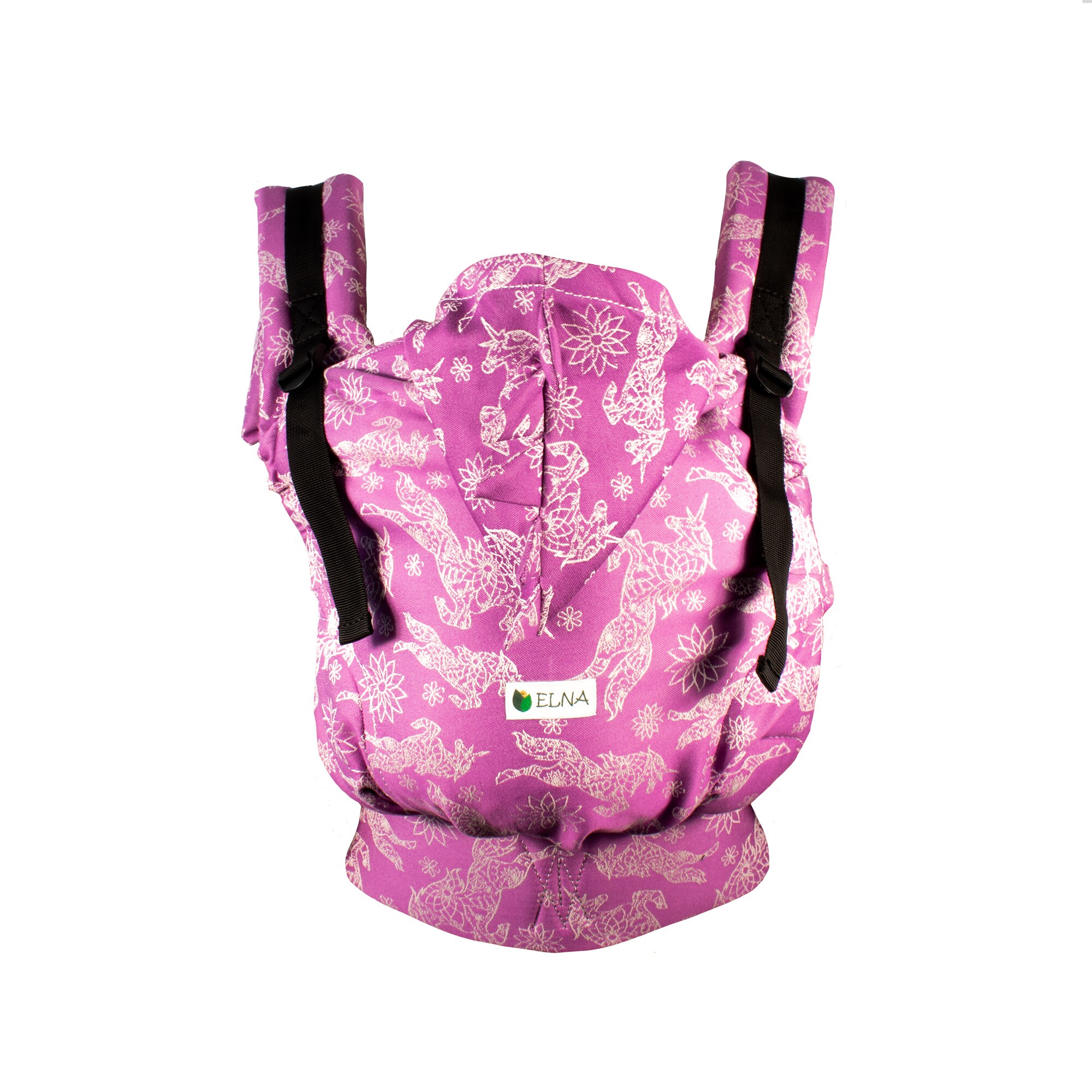 Marsupiu Ergonomic ELNA Unicorns Fuchsia