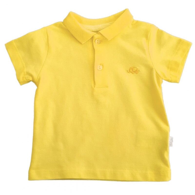 Tricou cu guler, Bebetto - Elephant, Galben