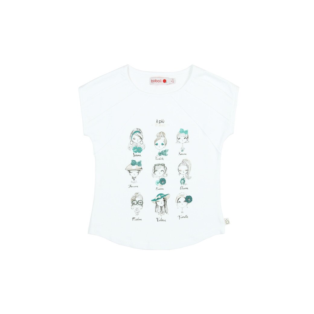 Tricou alb cu maneca scurta Il Piu, Boboli
