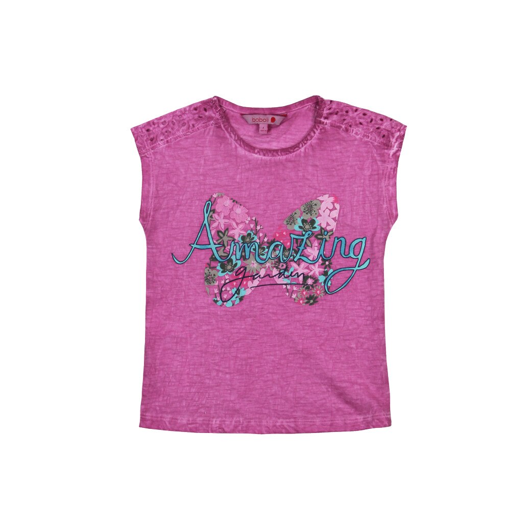 Tricou mov cu maneca scurta Amazing, Boboli, fete