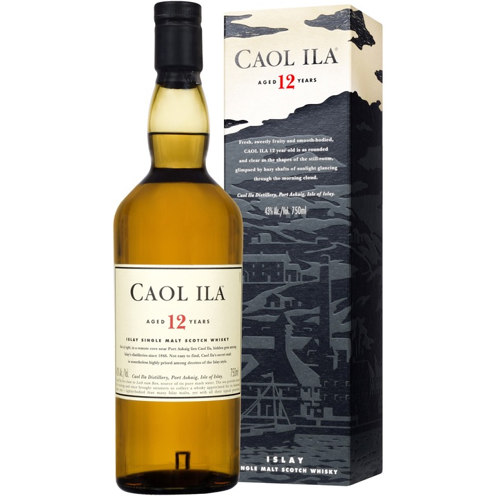 Whisky Caol Ila 12 YO, Single Malt, 43%, Cutie, 0.7l