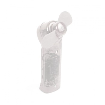 Mini-ventilator, cu prindere la gat, intreruptator ON/OFF, pe baterie, 110 x 32 x 45 mm, alb Mini-ventilator, cu prindere la gat, intreruptator ON/OFF, pe baterie, 110 x 32 x 45 mm, alb