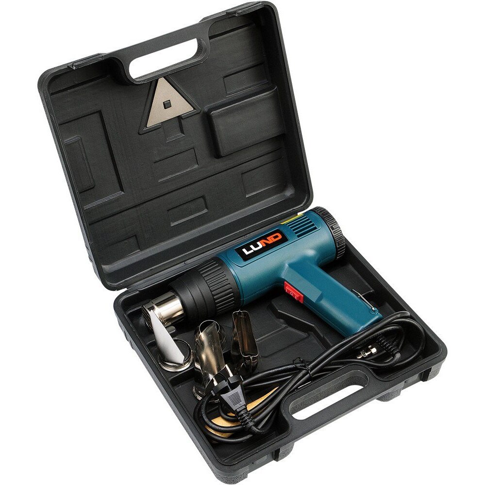 Pistol aer cald 2000W+accesorii Lund 79318