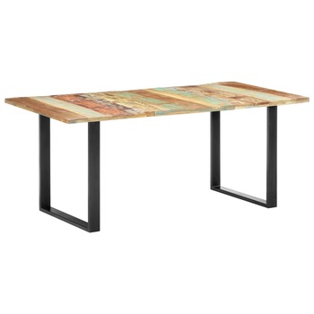 Masa de bucatarie, 180 x 90 x 76 cm, lemn masiv reciclat 285830 Masa de bucatarie, 180 x 90 x 76 cm, lemn masiv reciclat 285830