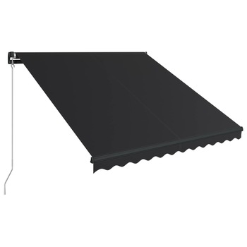 Copertina retractabila manual, antracit, 300 x 250 cm 3051237 Copertina retractabila manual, antracit, 300 x 250 cm 3051237