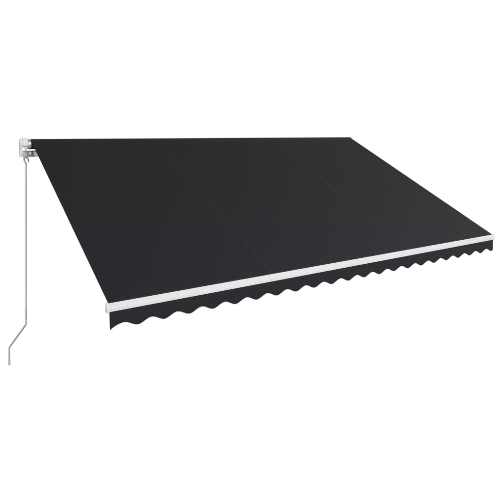 Copertina retractabila manual, antracit, 500 x 300 cm 3051221