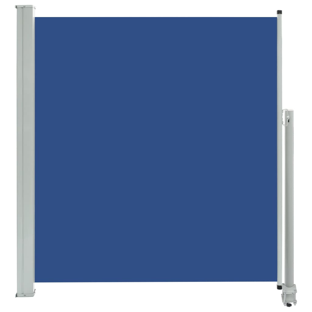 Copertina laterala retractabila de terasa, vidaXL, Poliester/Otel, 140 x 300 cm, Albastru