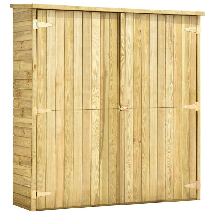 Sopron unelte pentru gradina , vidaXL, Lemn, 163 x 50 x 171 cm, Maro