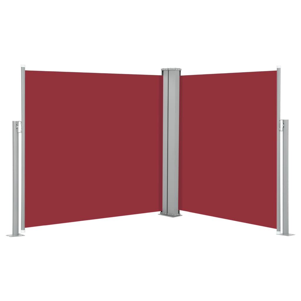 Copertina laterala retractabila, vidaXL, Poliester/Otel, 100 x 600 cm, Rosu