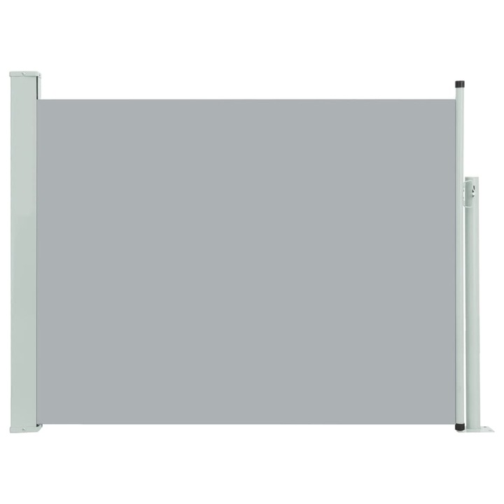 Copertina laterala retractabila de terasa vidaXL, gri, 140 x 500 cm, 6 kg
