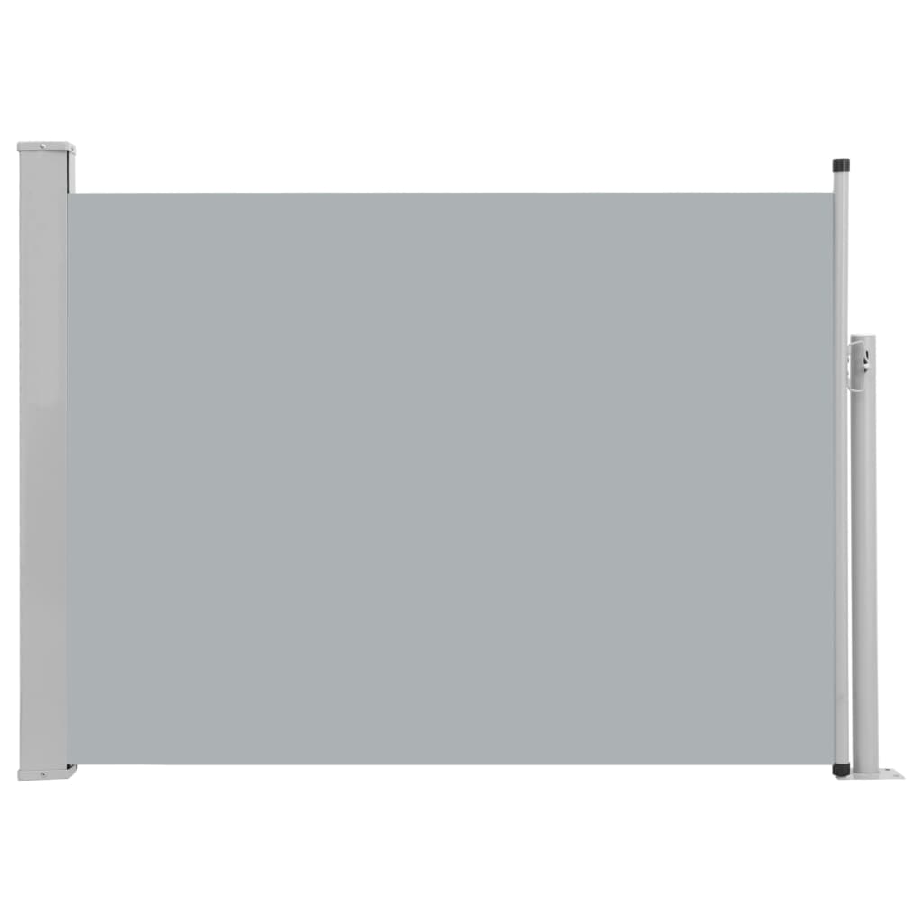 Copertina laterala retractabila de terasa, vidaXL, Poliester/Otel, 120 x 500 cm, Gri deschis