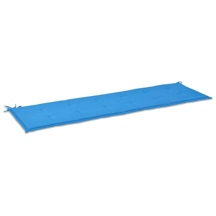 Възглавница за градинска пейка vidaXL, синя, 180x50x3 см, оксфорд плат, 0.62 Kg