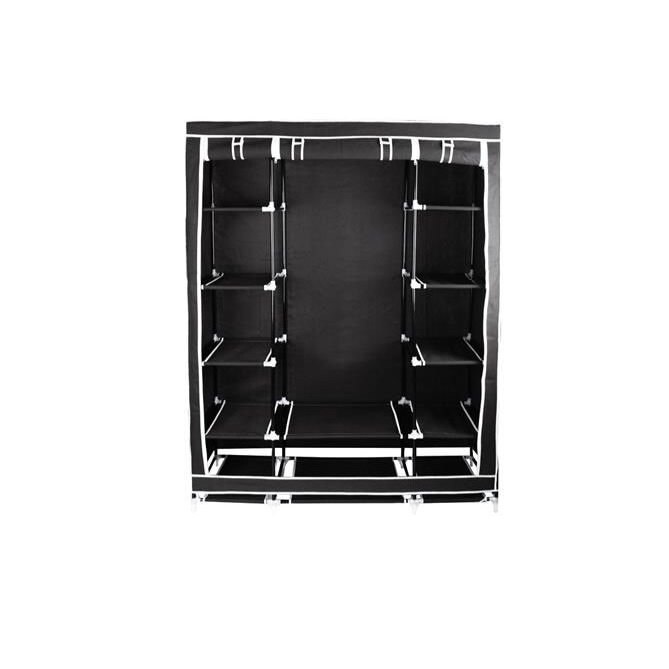 Dulap cu rafturi negre iso trade 5715