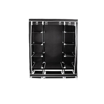 Dulap cu rafturi negre iso trade 5715 Dulap cu rafturi negre iso trade 5715