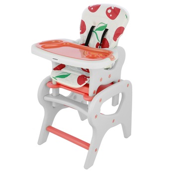 Scaun de masa Mappy Smile, multifunctional, Cherry Scaun de masa Mappy Smile, multifunctional, Cherry