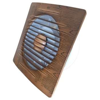 Ventilator axial de perete, Helix 120-Walnut, debit 120 m3/h, diametru 120 mm, 15W Ventilator axial de perete, Helix 120-Walnut, debit 120 m3/h, diametru 120 mm, 15W