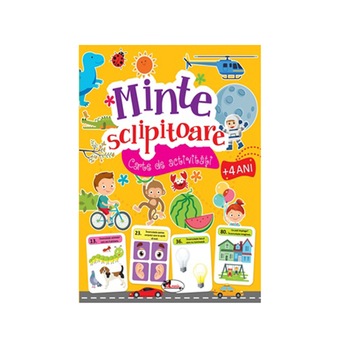 Minte sclipitoare. carte de activitati +4 ani, Dreamland Publications Minte sclipitoare. carte de activitati +4 ani, Dreamland Publications