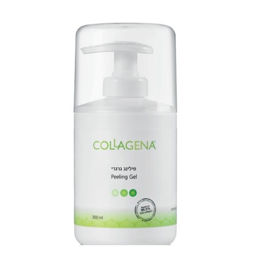 Exfoliant abraziv delicat pentru ten cu Colagen si Apa de trandafiri, Collagena Pro, Pentru pielea uscata si sensibila, 300 ml
