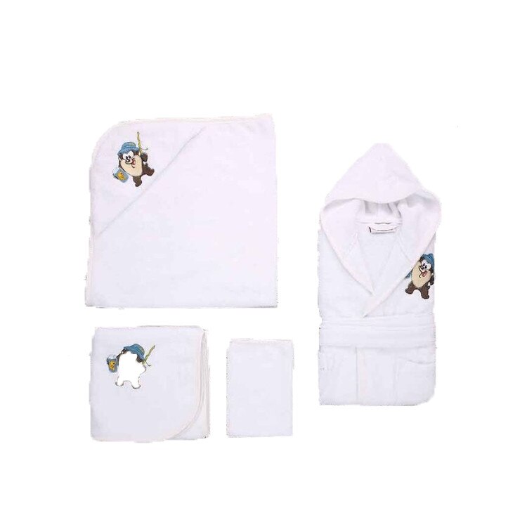 Set 4 piese , Ozdilek Bebe Taz , culoare alb