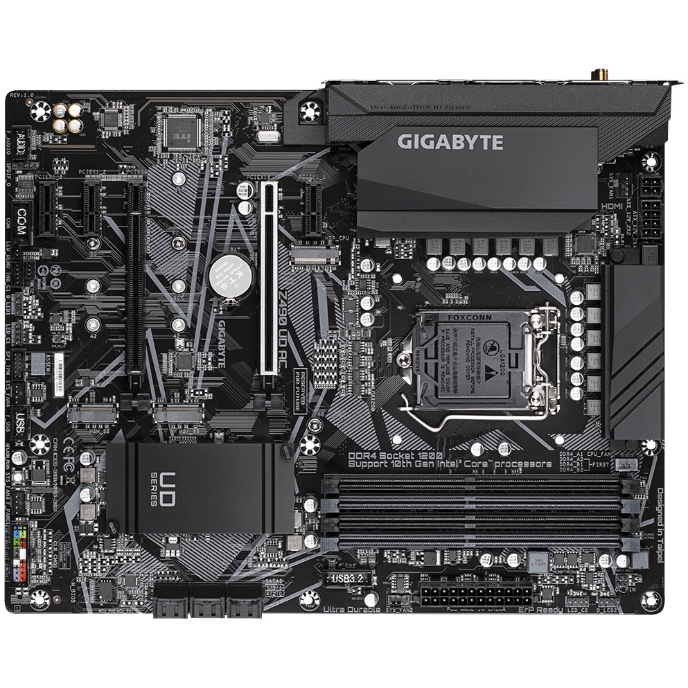 Placa de baza Gigabyte Z490 UD AC, Socket 1200 - eMAG.ro