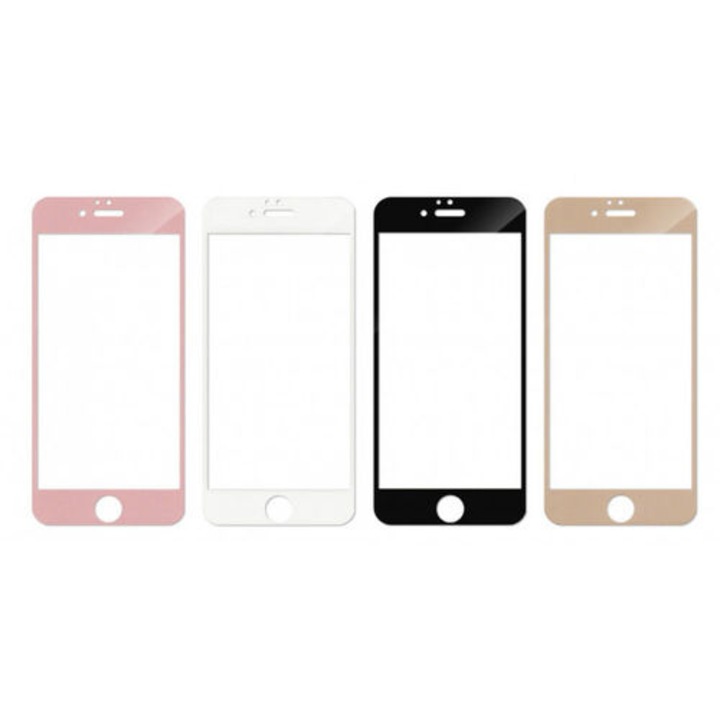 Üvegfólia iPhone 6 Plus / 6s Plus - fekete Full Screen üvegfólia