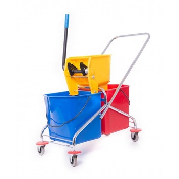 Carucior curatenie Limpio C043, 60l, Inox Carucior curatenie Limpio C043, 60l, Inox